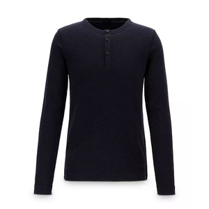 T-shirt sur mesure OEM en gros, t-shirt à manches longues pour hommes, pur coton/polyester - Product Image 5