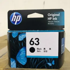 F6U62AA Kartrid Tinta Asli (63 Hitam), Digunakan dengan Model Printer HP: Deskjet 1110, 1111, 1112, 2130, 2131, 2132,