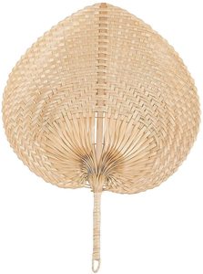 พัดลมสานจากไม้ไผ่คุณภาพสูง,พัดลมเวียดนามใช้สำหรับขับไล่ยุงให้ความเย็นในการตกแต่งบ้านในฤดูร้อน - Product Image 2