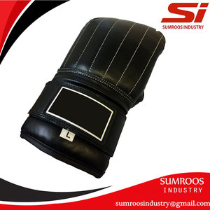 Venta caliente de cuero de entrenamiento de boxeo bolsa manoplas logotipo personalizado impresión lucha ganar Bosing guante guantes de combate Unisex - Product Image 6