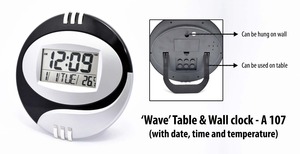 Reloj con pantalla táctil, soporte de bolígrafo con diseño personalizado, precio al por mayor, con soporte de reloj, marca personalizada, reloj de mesa - Product Image 5