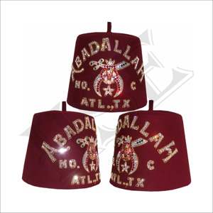 Fez Ab Dallah templo No 189 masónica Regalia Shriner Fez - Product Image 4