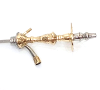 Tige de chicha égyptienne de luxe en laiton massif laqué, type courbé en cuivre et acier inoxydable, gravée à la main, design traditionnel, vente en gros