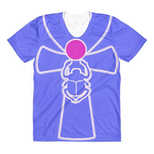 Camisetas de poliéster con estampado personalizado para mujer, Manga corta completa, bordado, sublimado, diseñador informal, opción de talla grande, logotipo OEM - Product Image 4