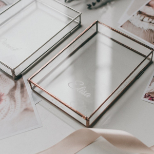 Handmade Bliss Personalized Wedding Photo Package Photo <b>Box</b> 6x4 <b>Glass</b> Photobox <b>Box</b> for Wedding Photos - Product Image 1