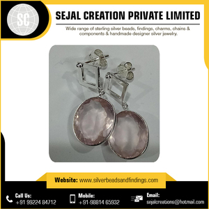 Wholesale Indian Manufacturer Handmade 925 <b>Sterling</b> <b>Silver</b> Gemstone Earring - Product Image 2