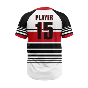 Venta al por Mayor de Camisetas de Baloncesto 100% Poliéster, Transpirables, Sublimadas, Tallas Grandes, Cuello Redondo, Cierre con Botones - Product Image 2