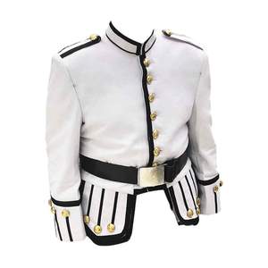 Uniforme de banda de pipes, chaqueta doble para piperos escoceses, 100% algodón, antiestática, transpirable, unisex, formal - Product Image 6