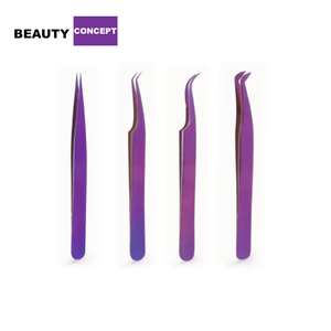 Customized Logo Colorful Rounded Pink Rose Gold Lash Applicator Tweezer Private Label Eyelash Tweezers Eco-Friendly - Product Image 5
