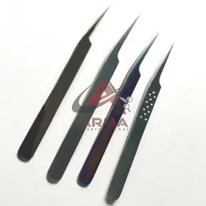 Professional Pro Straight Eyelash Tweezers Sustainable <b>Lash</b> Extension Private Label Eyelash Beauty Tools Stainless Steel Durable - Product Image 1