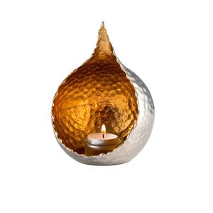 Bougeoir votif au design martelé personnalisé de qualité supérieure Bougeoir au design moderne à finition dorée intérieure antique - Product Image 1