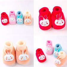 Bottes antidérapantes en coton pour bébés, de couleur bleue, faciles à enfiler, tendance, à la mode - Product Image 5