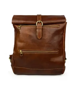 Rucksäcke Laptop Tasche Designer Tasche Private Label Echtem Leder Mode Tasche Hergestellt in Italien