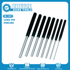 스틸 핸들과 스트레이트 팁 끌이 있는 긴 핀 펀치 다양한 작업을 위한 다목적 제품 - Product Image 2