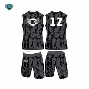 Ensemble maillot et short sans manches sublimés personnalisés, vêtements de sport rouge marine, uniforme d'entraînement, vêtements de sport respirants à séchage rapide - Product Image 5