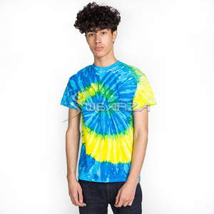 Diseño personalizado Hombres Ropa Suelta Tie-Dye Otoño 100% Camiseta de algodón Ajuste cómodo tie-dye camiseta para hombres - Product Image 5