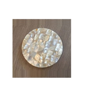 Sous-verre mère de perle de meilleure qualité, sous-verre de boîte de cadeau, pour la pendaison de crémaillère, le café, le sous-verre de vadrouille, 100% - Product Image 1