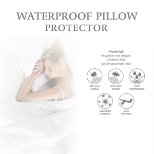 Chất Lượng Cao Cực Kỳ Bền 100% Cotton Vỏ Gối Bao Gồm Nhiều Màu Dệt Kim Hàng Loạt Khách Sạn Không Thấm Nước Bảo Vệ Giường Bug Shield - Product Image 4