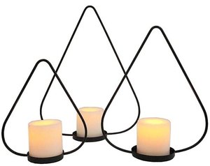 เชิงเทียนโลหะรูปทรงกลมเป็นมิตรต่อสิ่งแวดล้อมสำหรับตกแต่งบ้านและโรงแรม - Product Image 4