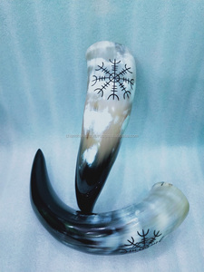 Cuerno Vikingo para Beber Tallado a Mano de Primera Calidad, Auténtico y Seguro para Alimentos, Sin Fugas - Product Image 3