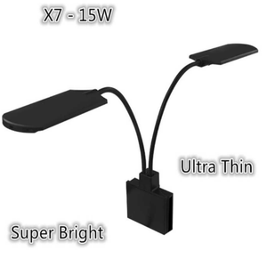 Éclairage <span class=keywords><strong>LED</strong></span> pour <span class=keywords><strong>aquarium</strong></span> super fin 15W, lumière de croissance pour plantes aquatiques, <span class=keywords><strong>lampe</strong></span> à clipser pour poissons, <span class=keywords><strong>nano</strong></span> aquariums - Product Image 2