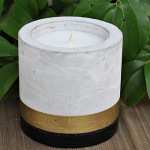 เทียนพาราฟินทรงกลมในโถแก้วตกแต่งบ้านหลากสี - Product Image 1