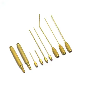 Liposuction Cannula Set for Abdomen and Saddlebag With Threaded Fitting Plastic Surgery Instruments