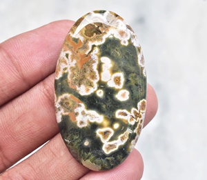 Lote de gemas de jaspe Natural para hacer joyas, cabujones sueltos de jaspe Natural, mezcla de formas y tamaños - Product Image 3