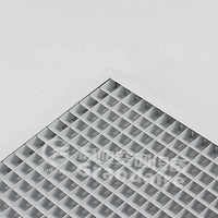 Grille d'aération carrée moderne en aluminium pour CVC, type nid d'abeille, avec ventilation