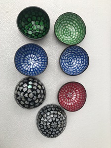 Bol en noix de coco écologique avec incrustation de perles, prix de gros, été 2021 - Product Image 6