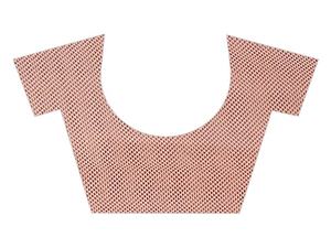 Lo último Festival Wear Rosa Estampado Satén Saree Étnico - Product Image 5