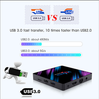 Boîtier TV intelligent H96 MAX 3318 4G RAM 64G ROM Rockchip RK3318 Android 9.0 H96 Max 4g Ott Tv Box