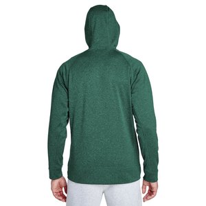 Veste coupe-vent d'hiver pour homme personnalisée avec capuche et fermeture éclair en coton/polyester, affichant le logo de la marque, service OEM disponible - Product Image 4