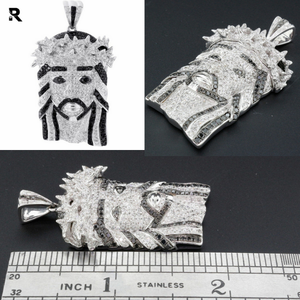 PVR Joyeros Hombres Diamante Negro Jesús Pieza Encanto Oro Rosa Colgante Hip Hop Estilo IGI Certificado - Product Image 5