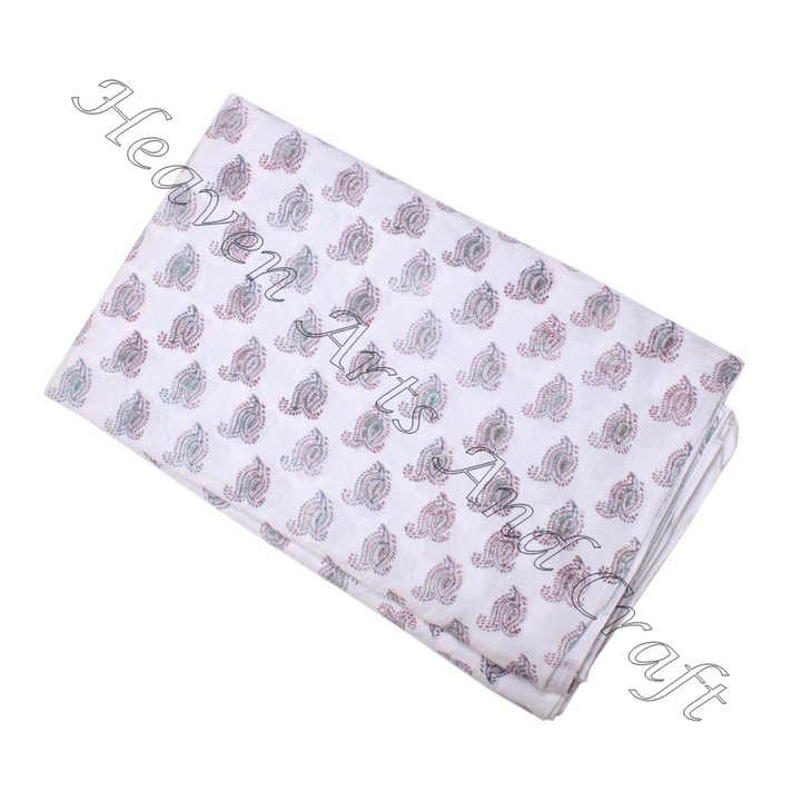 Cotton Real Print Fabric Soft Batik Block Sewing Material For Party Dress Craft Making Patch for Shirts Bags New Pagne Designer