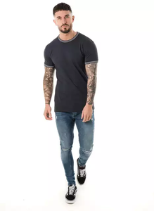 Camiseta larga de poliéster con estampado de logotipo personalizado directo de fábrica para hombre Sublimación Sport Jersey Tallas grandes Técnica de lavado - Product Image 2