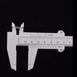 Microblading accesorios 2 colores de plástico Microblading ceja gobernante pinza de medición gobernante con precio bajo - Product Image 4