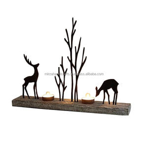 Bougeoir en métal doré échantillon disponible clair vacances décoratif impression européenne à la main mariage décor OEM boîte quantité minimale de commande - Product Image 6