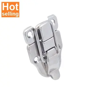 strong simple HC259 polishing zinc clip <b>lock</b> for factory direct chest <b>box</b> case hardware quick release keyless bright <b>locks</b> - Product Image 1
