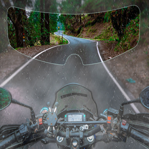 Pellicola Anti-Pioggia e Anti-Appannamento per Casco 22,5cm*7cm, <span class=keywords><strong>Film</strong></span> Morbido in PET con Rivestimento Anti-Umidità per Casco da Moto - Product Image 1
