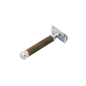 Bulk Supply Double Edge Shaving Safety <b>Razor</b> with Excellent Balance Stainless Steel Blades Brass Handle for <b>Men</b> - Product Image 1
