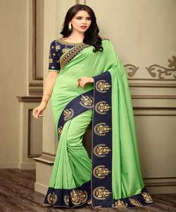 Banarasi Seda Jacquard Saree con Blusa Mujeres Wear Ladies Party Festival Daily Wear Suave Algodón Seda Sari Venta al por mayor Precio bajo Apparelgarment - Product Image 4