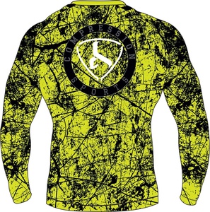 Professional Long Sleeve Gym Clothing Sublimation <b>Printed</b> Custom MMA <b>Surfing</b> Rash Guard - Product Image 2