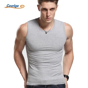 Camiseta sin Mangas de Diseño Personalizado para Hombre, 100% Algodón, Estilo Formal, Color Negro, Transpirable, de Secado Rápido, de la Mejor Calidad, Ajustada - Product Image 5
