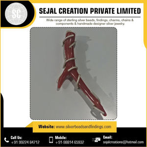 Elegante colgante de Plata de Ley 925 con oro y piedra Mejor venta Pedantes Chapado en plata Hecho EN LA India - Product Image 3