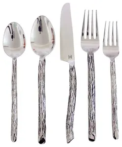 Set di posate per tavola di Design nuovo arrivo per mangiare posate placcate in argento Set utensili da cucina a prezzi abbordabili