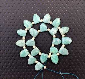 ธรรมชาติ Amazonite พลอย21ชิ้นเหลี่ยมเพชรพลอยครึ่งเม็ด Marquise สำหรับ DIY สร้อยข้อมือสร้อยคอเครื่องประดับทำ - Product Image 3