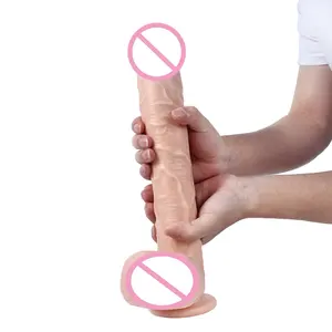 XISE性玩具供应商33.5厘米PVC假阴茎巨大的假阴茎大假阴茎性玩具女性用吸盘成人性玩具