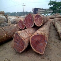 Bûches de bois de Doussie : Teck rond de haute qualité, Tali, Padouk