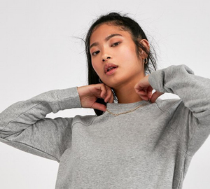 Sudadera de cuello redondo para mujer OEM ODM, a la moda, holgada, de algodón y forro polar, para invierno, estilo casual diario, venta al por mayor - Product Image 6